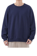 FLEECE-LINED CREWNECK Navy
