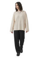 Heavyweight Waffle Longsleeve Beige, front