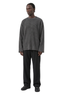 Heavyweight Waffle Longsleeve Grey, front