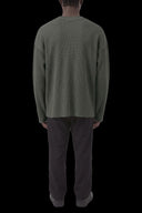Heavyweight Waffle Longsleeve Olive, back