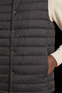 Lightweight Puffer Vest: snap placket, quilting and side pocket