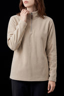 Polar Quarter-Zip Beige, front