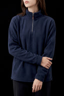 Polar Quarter-Zip Navy, front